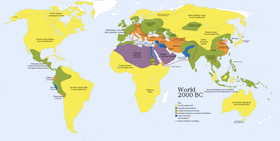 World map (2,000 BC)